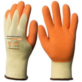   Eurostrong Sárga Szerelőkesztyű, Tenyerén Latex Mártás (8)