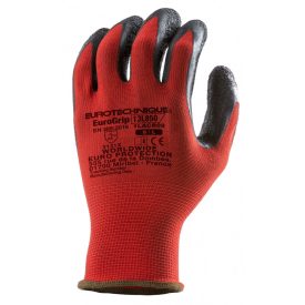 Eurolite Tenyerén Latex Mártott Piros Kesztyű (6)
