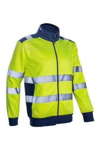 Gokkan Hi-Viz Sárga Cipzáras Pulóver (M)