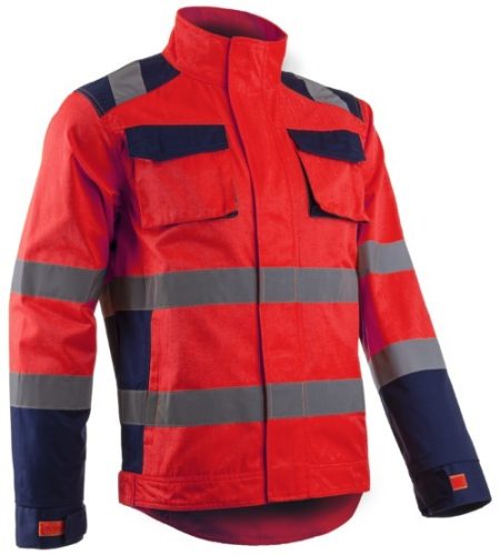 Hibana Kabát Hi-Viz Piros És Sötétkék Színben (Xl)