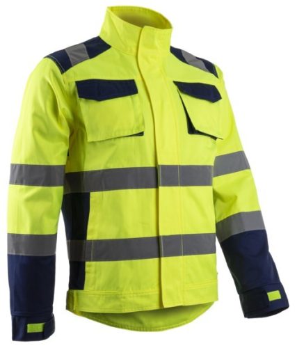 Hibana Kabát Hi-Viz Sárga És Sötétkék Színben (Xl)