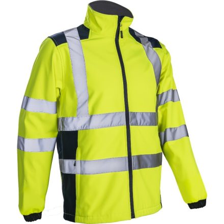 Kanpa Hi-Viz Sárga Softshell Dzseki (4Xl)