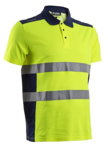 Oki Rövid Ujjú Galléros Póló Hv Sárga És Sötétkék Színbe (2Xl)