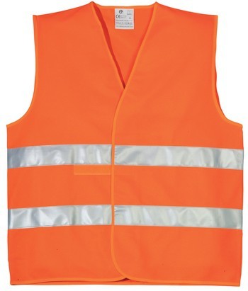 Fluo Jól Láthatósági Mellény,2 Keresztcsík, Narancs (5Xl)