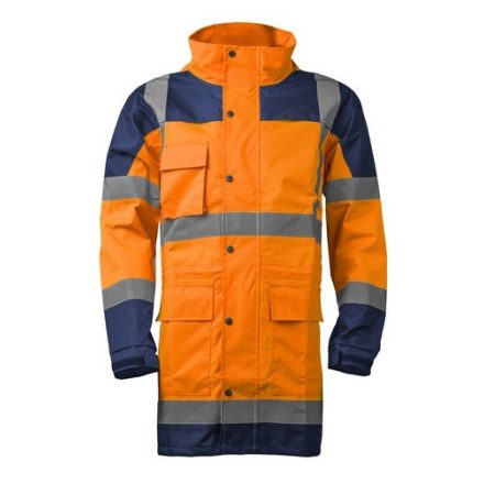 Hydra Hi-Viz Pe Esőöltöny Narancs/Kék (M)