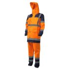 Hydra Hi-Viz Pe Esőöltöny Narancs/Kék (M)