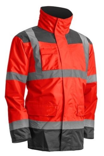 Kanata 4/1 Hi-Viz Piros/Szürke Pe Kabát (2Xl)