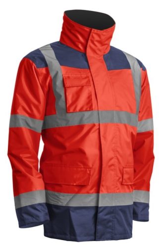 Kanata 4/1 Hi-Viz Piros/Kék Pe Kabát (4Xl)