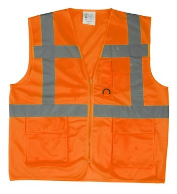 Yard Többzsebes Fluo Mellény, Narancs (2Xl)