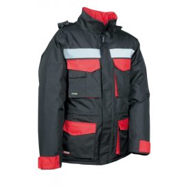 Gust (05 Fekete/Piros) Bélelt Ripstop Kabát S