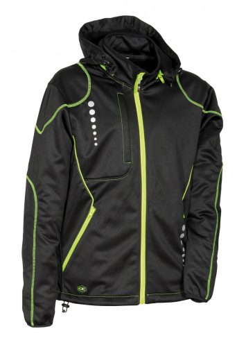 Jacuzia (05 Fekete/Lime) Softshell Dzseki L