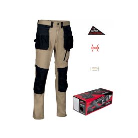   Kudus Box (00 Khaki/Fekete) Lengőzsebes Stretch Derekas Nadrág 44