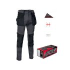 Kudus Box (04 Antracit/Fekete) Lengőzsebes Stretch Derekas Nadrág 64