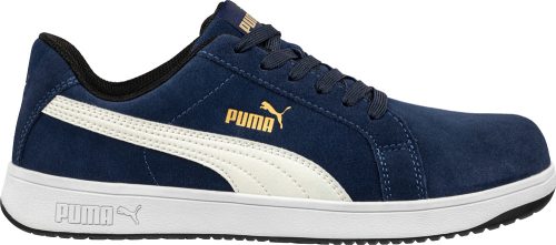 Puma Iconic Suede Navy Low S1PL ESD FO HRO SR munkavédelmi cipõ