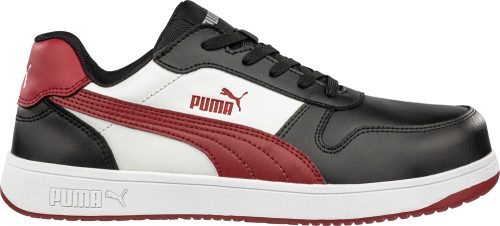 Puma Frontcourt BLK/WHT/RED Low S3L ESD FO HRO SR munkavédelmi cipõ