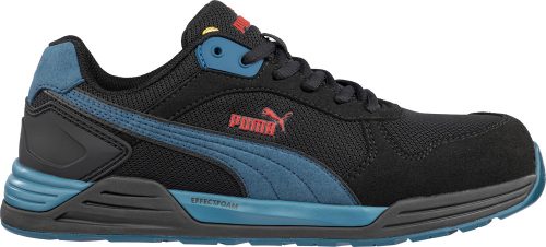 Puma Frontside BLK/Blue Low S1P ESD HRO SRC munkavédelmi cipõ